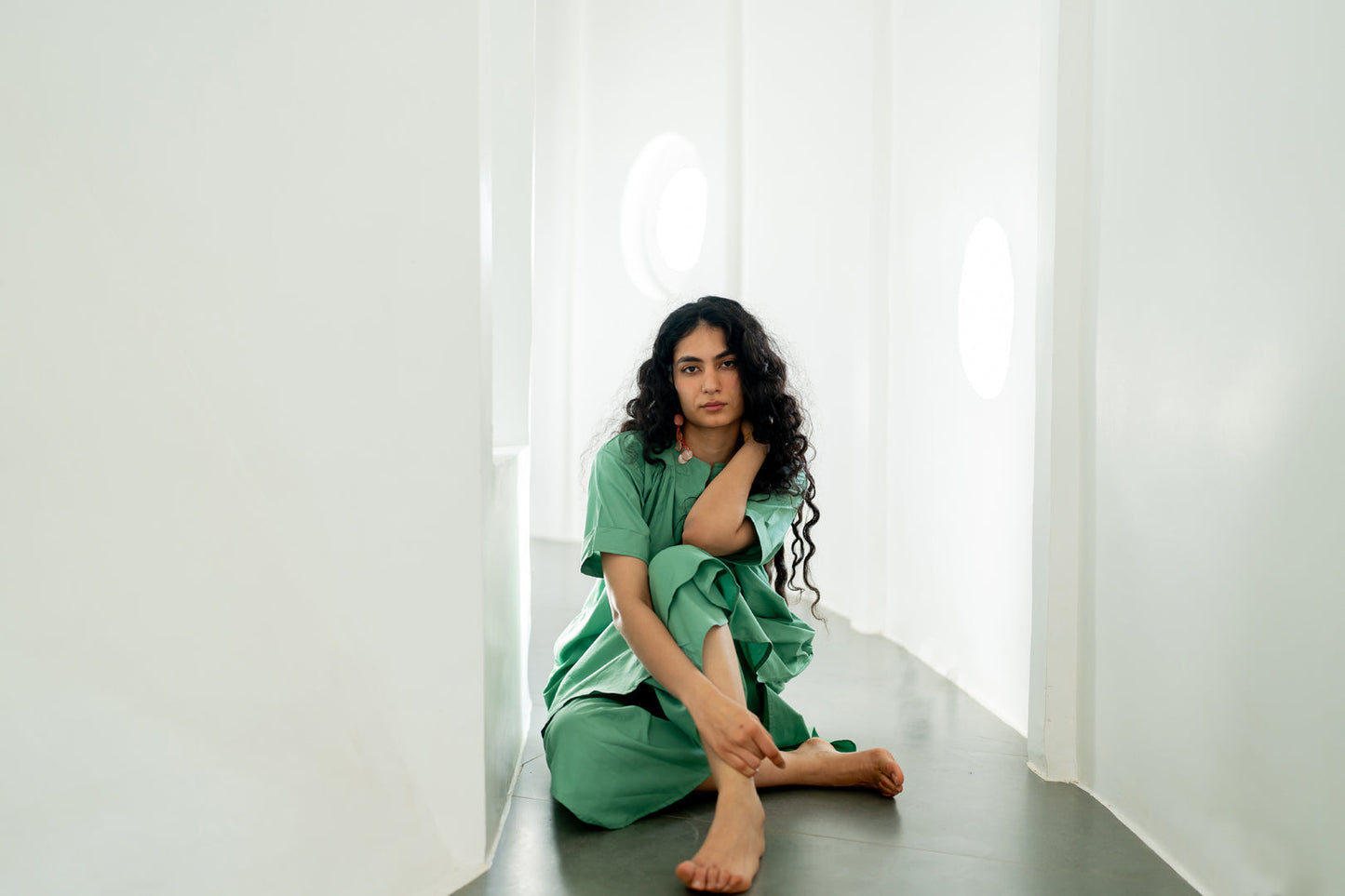 Meadows green Tunic with Pants