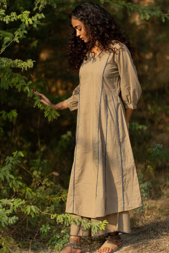 Dim Grey Kurta Set