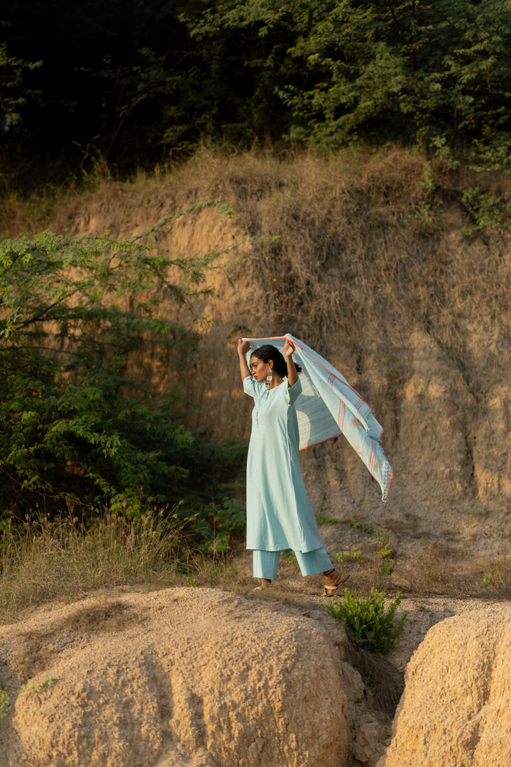 Dewy Blue Kurta Set