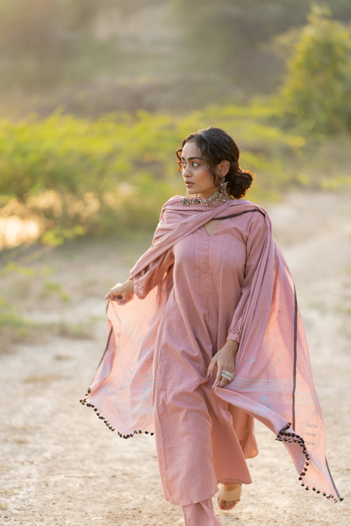 Millenial Pink Kurta Set