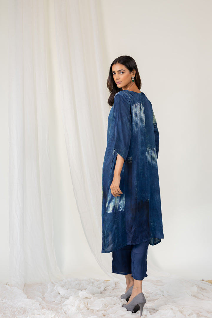 Indigo Hues Modal Silk Set