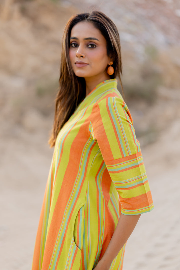 Sunset Stripes Kurta Set