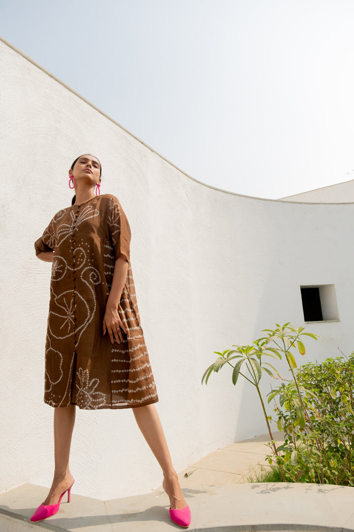 Rosewood Bandhani Dress