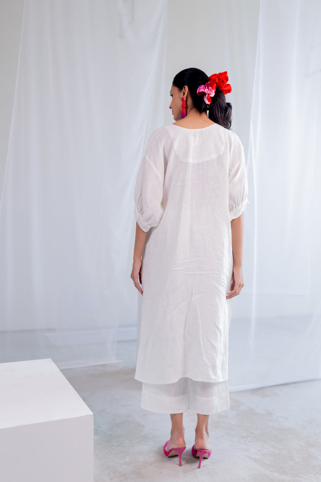 Orchids Frost Kurta