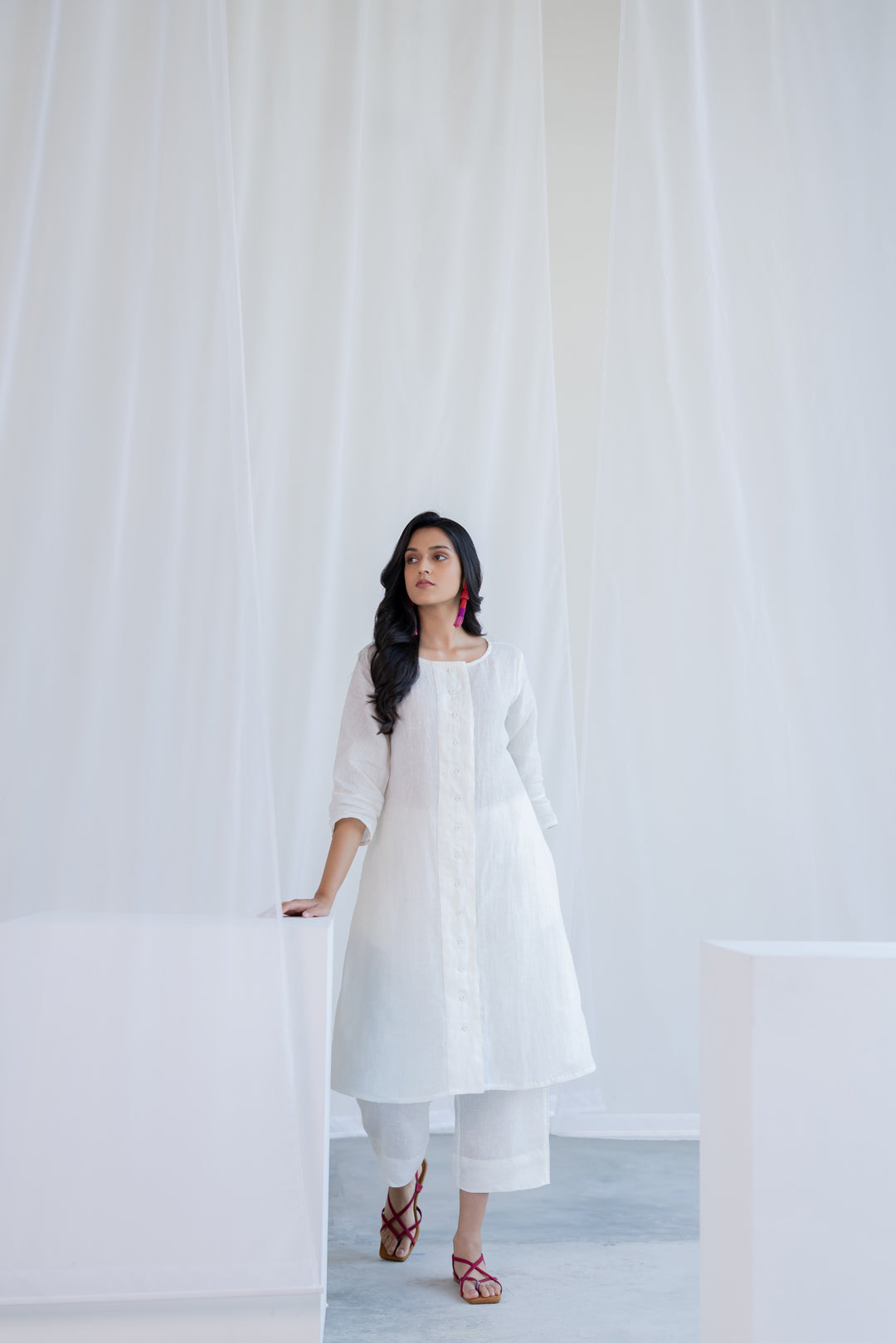 Linear Linen Co - Ord Set