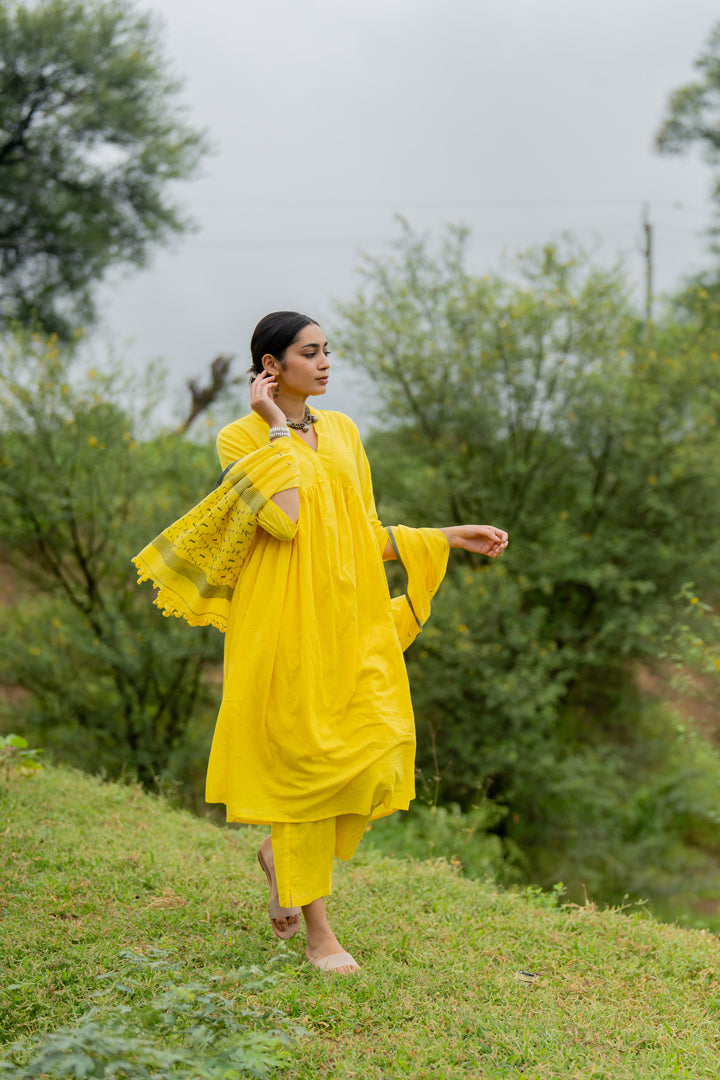 Daffodil Kurta Set with Dupatta