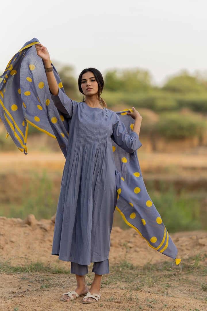 Iris Blue Kurta Set