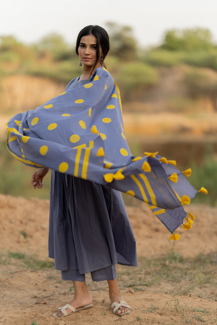 Iris Blue Kurta Set