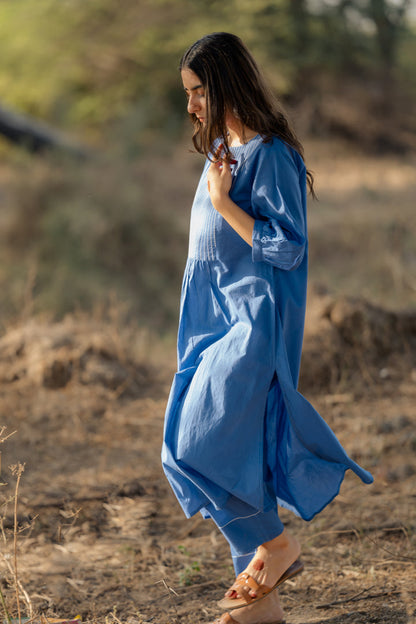 Deep sky kurta set