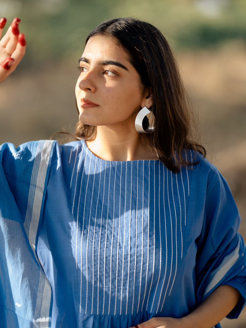 Deep sky kurta set