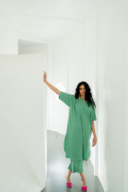 Meadows green Tunic with Pants