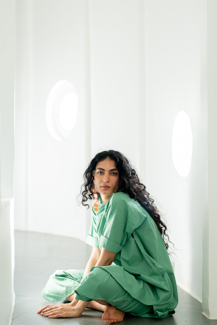 Meadows green Tunic with Pants