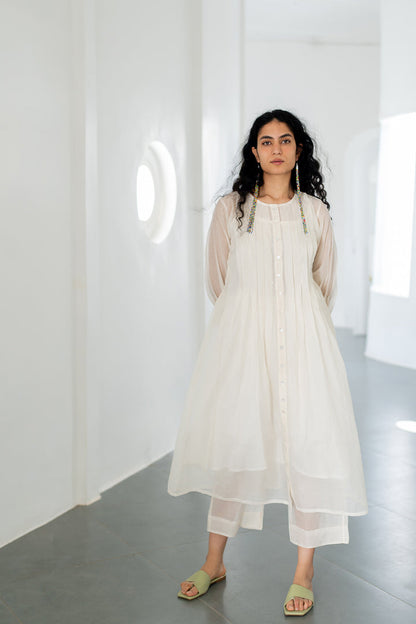 Dewy Mist Pleated Kurta