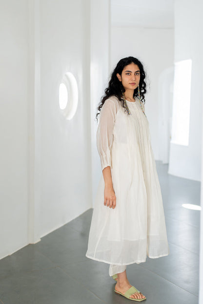 Dewy Mist Pleated Kurta