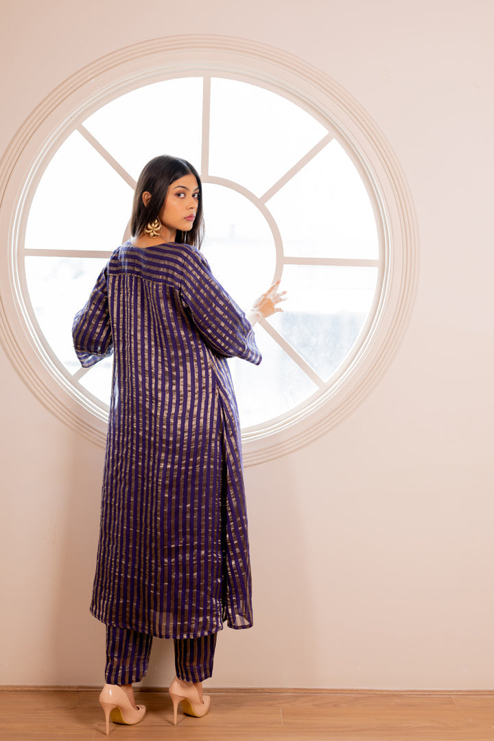 Reyna Striped Kurta Set