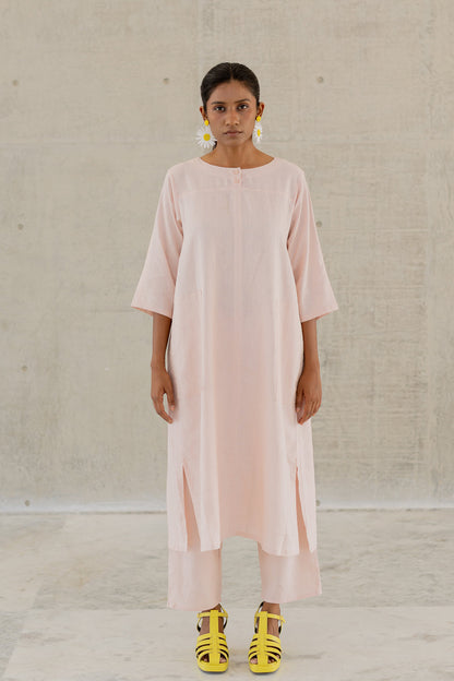 Oyster Pink Kurta Set