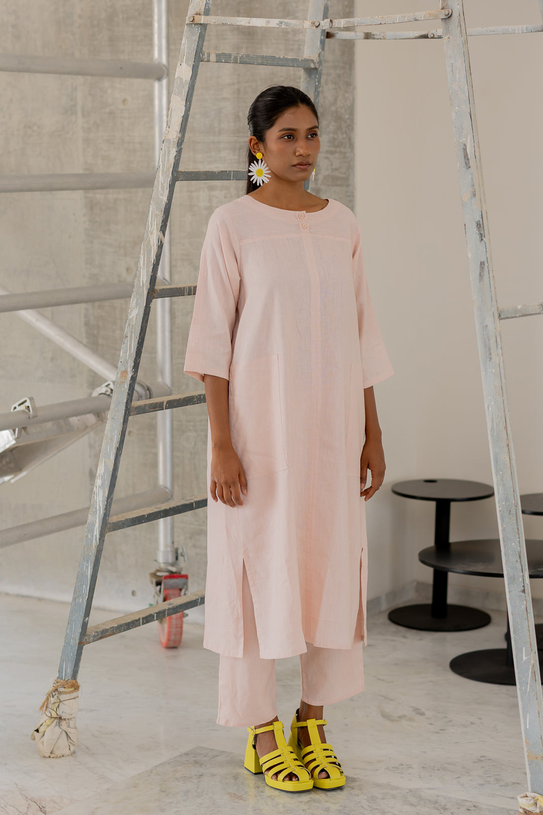 Oyster Pink Kurta