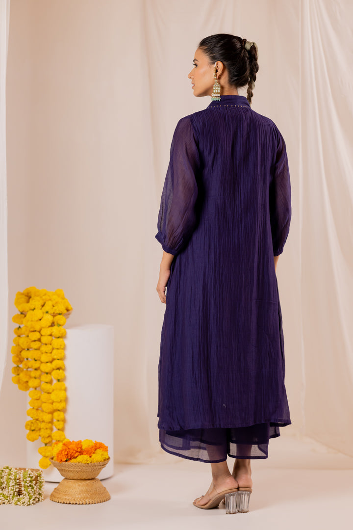 Amnaaya Kurta Set with Organza Dupatta
