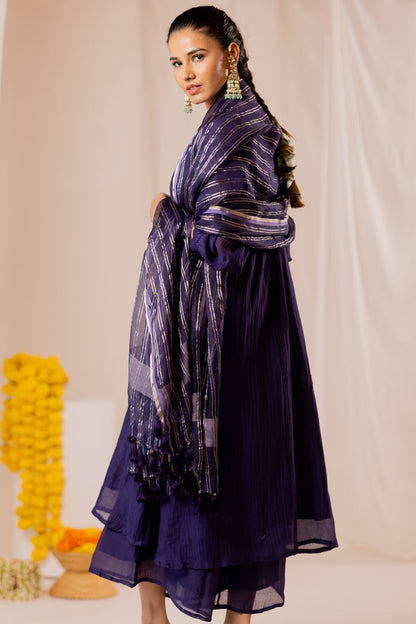 Amnaaya Kurta Set with Organza Dupatta