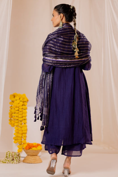 Amnaaya Kurta Set with Organza Dupatta