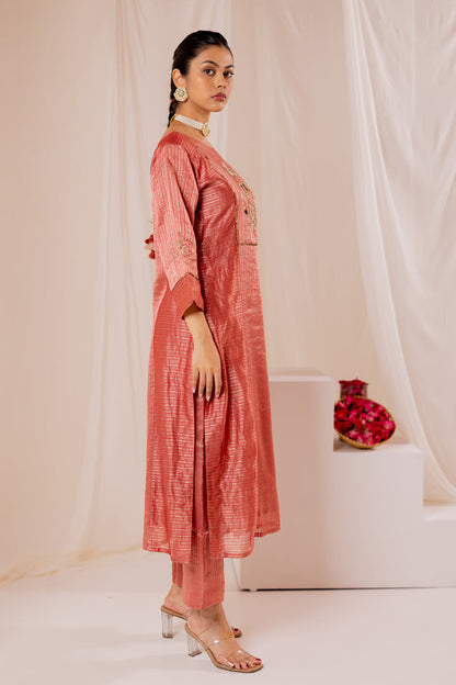 Ivara Kurta Set with Chanderi Dupatta