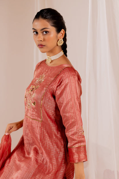 Ivara Kurta Set with Chanderi Dupatta