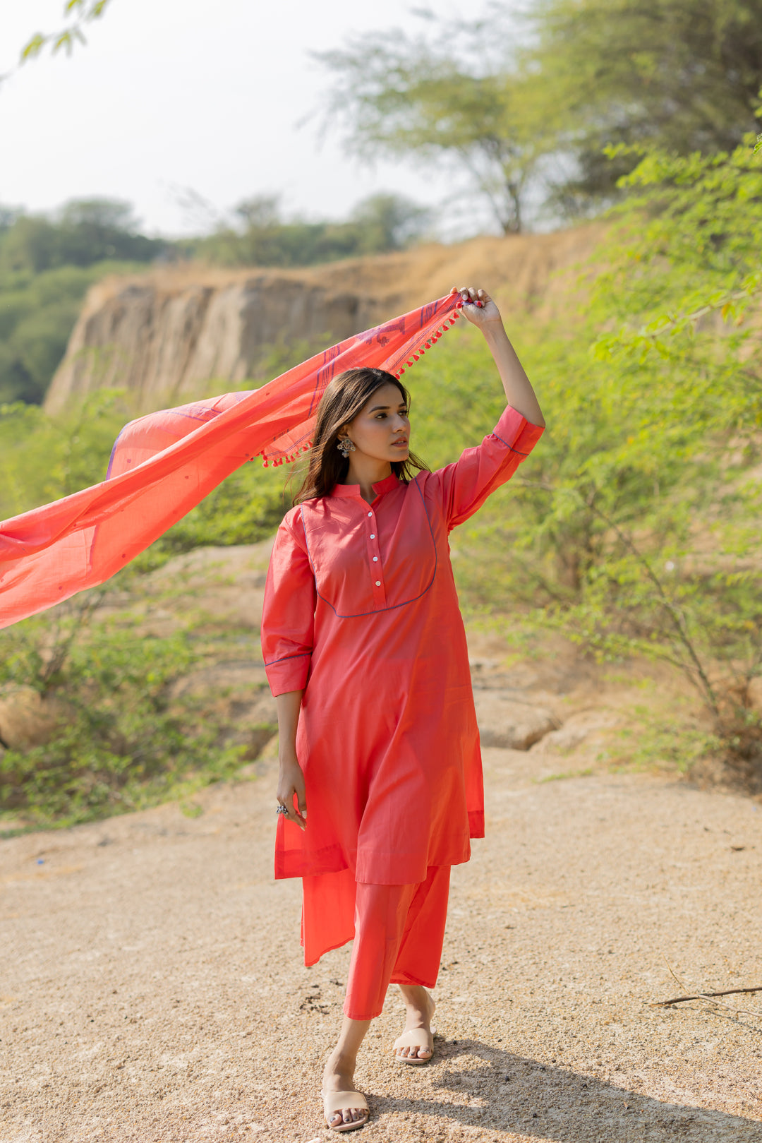 Raspberry Pink Kurta Set