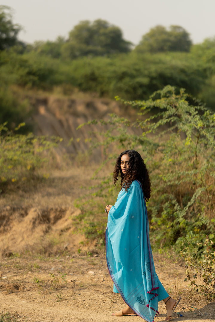 Maya Blue Kurta Set