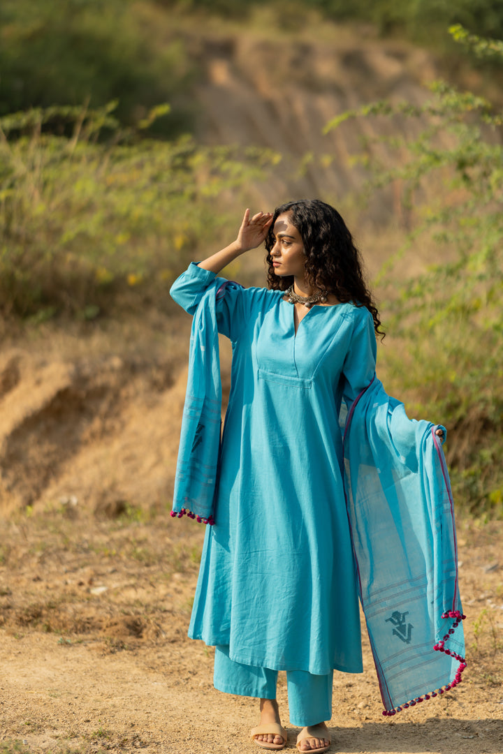 Maya Blue Kurta Set