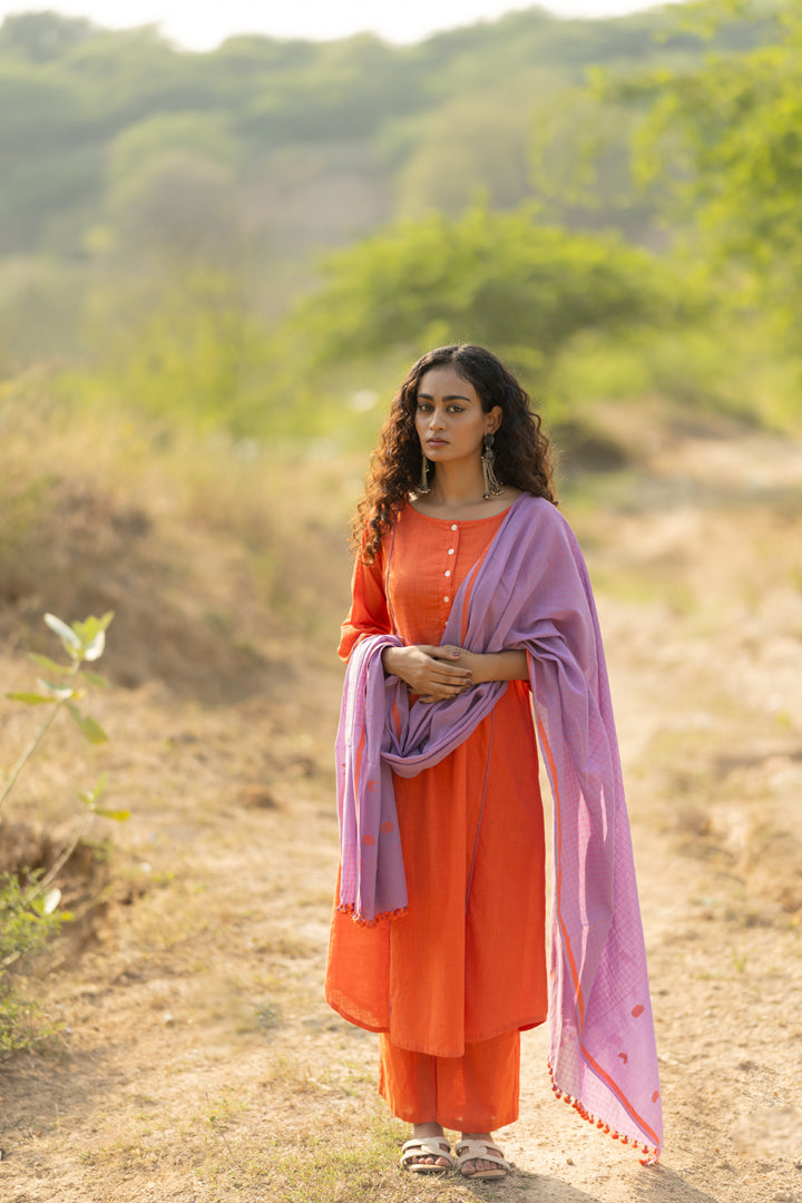Pumpkin Kurta Set