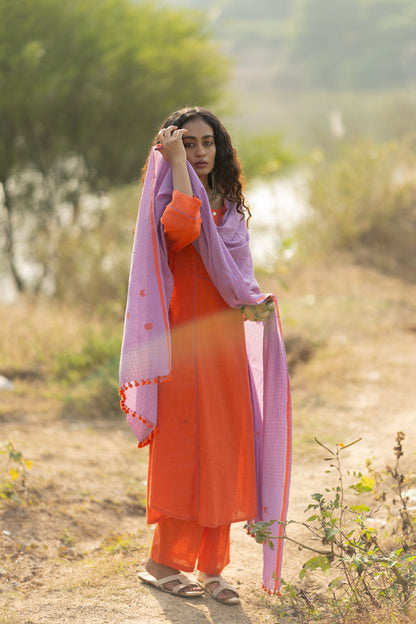 Pumpkin Kurta Set