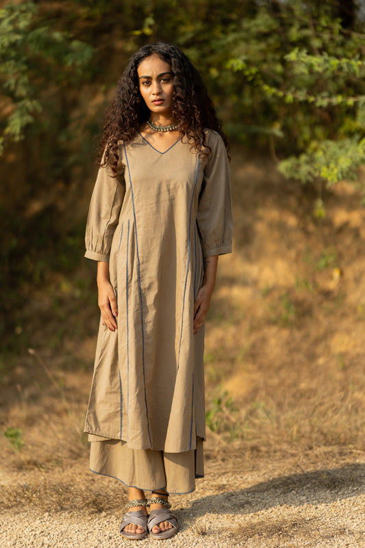 Dim Grey Kurta Set