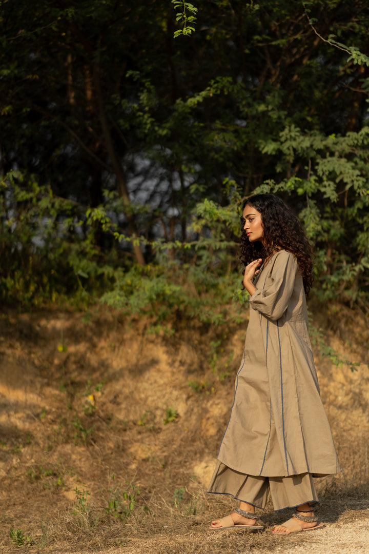 Dim Grey Kurta Set