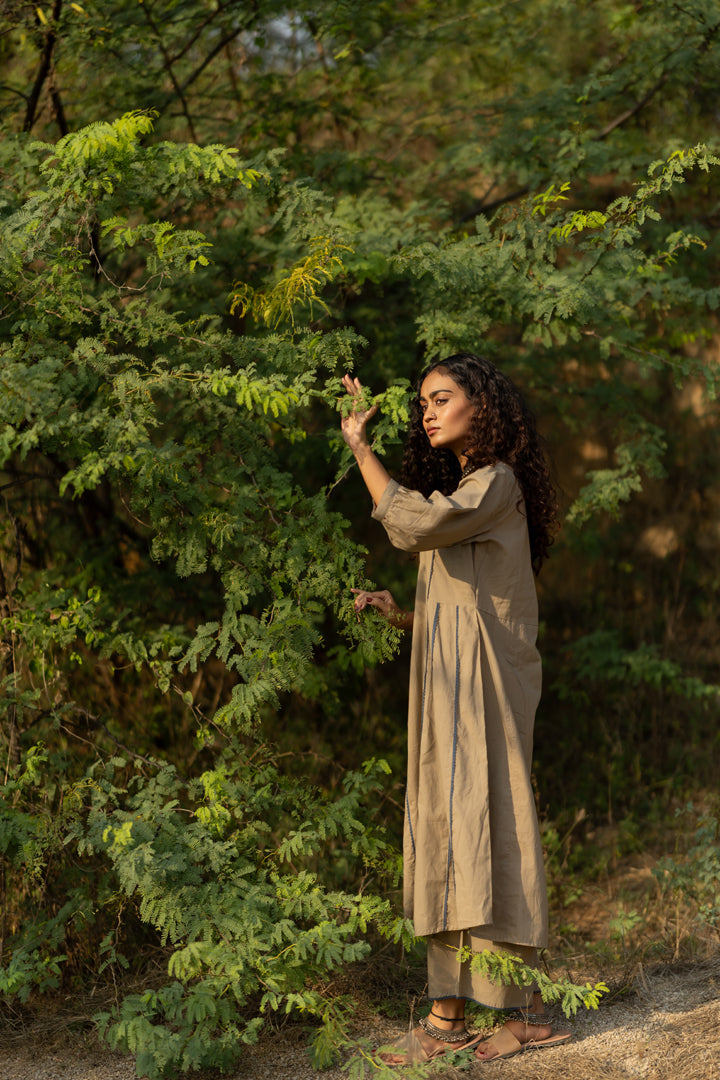 Dim Grey Kurta Set