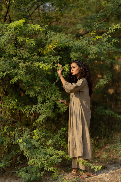 Dim Grey Kurta Set