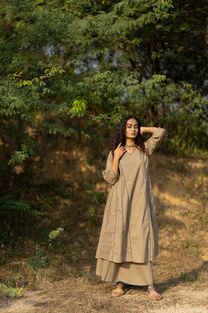 Dim Grey Kurta Set