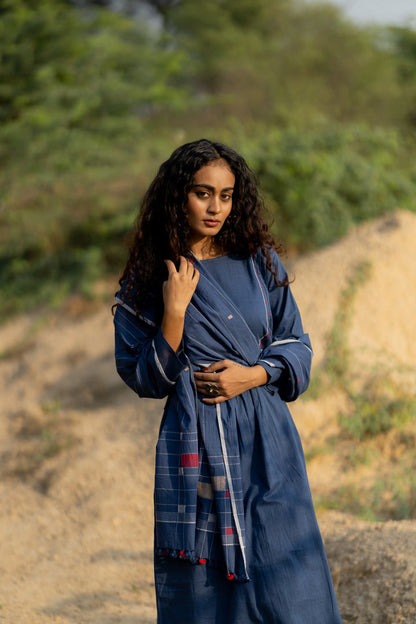 Earthy Blue Kurta Set