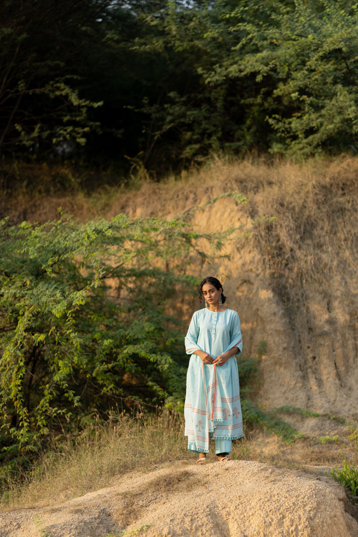 Dewy Blue Kurta Set