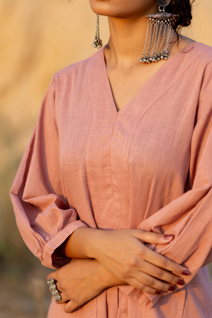 Millenial Pink Kurta Set