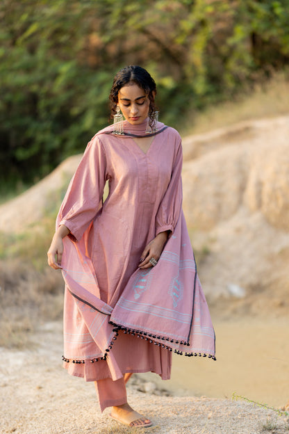 Millenial Pink Kurta Set