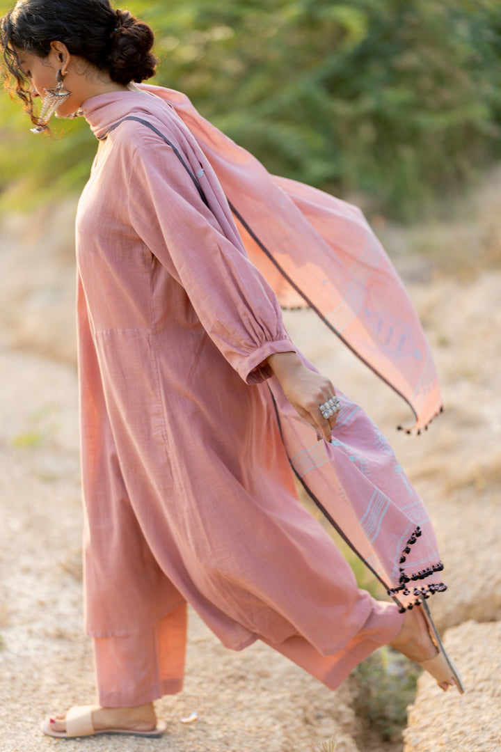 Millenial Pink Kurta Set