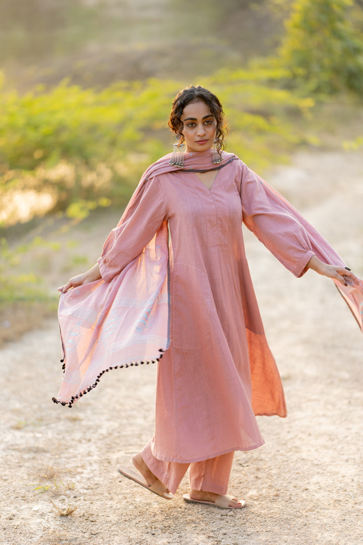 Millenial Pink Kurta Set