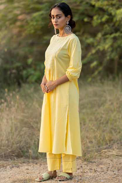 Cupcake Yellow Kurta Set