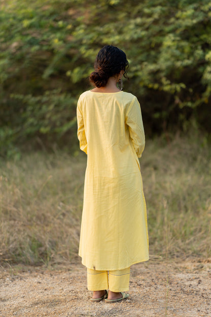 Cupcake Yellow Kurta Set