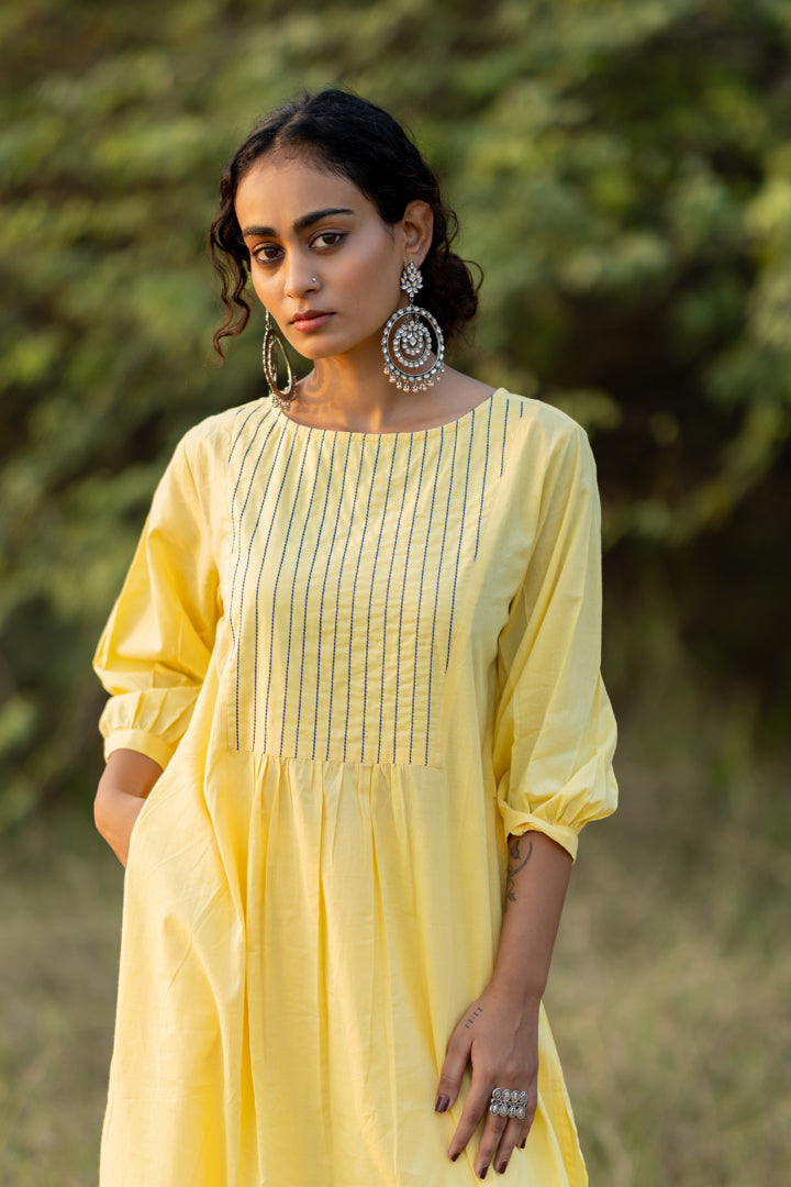 Cupcake Yellow Kurta Set