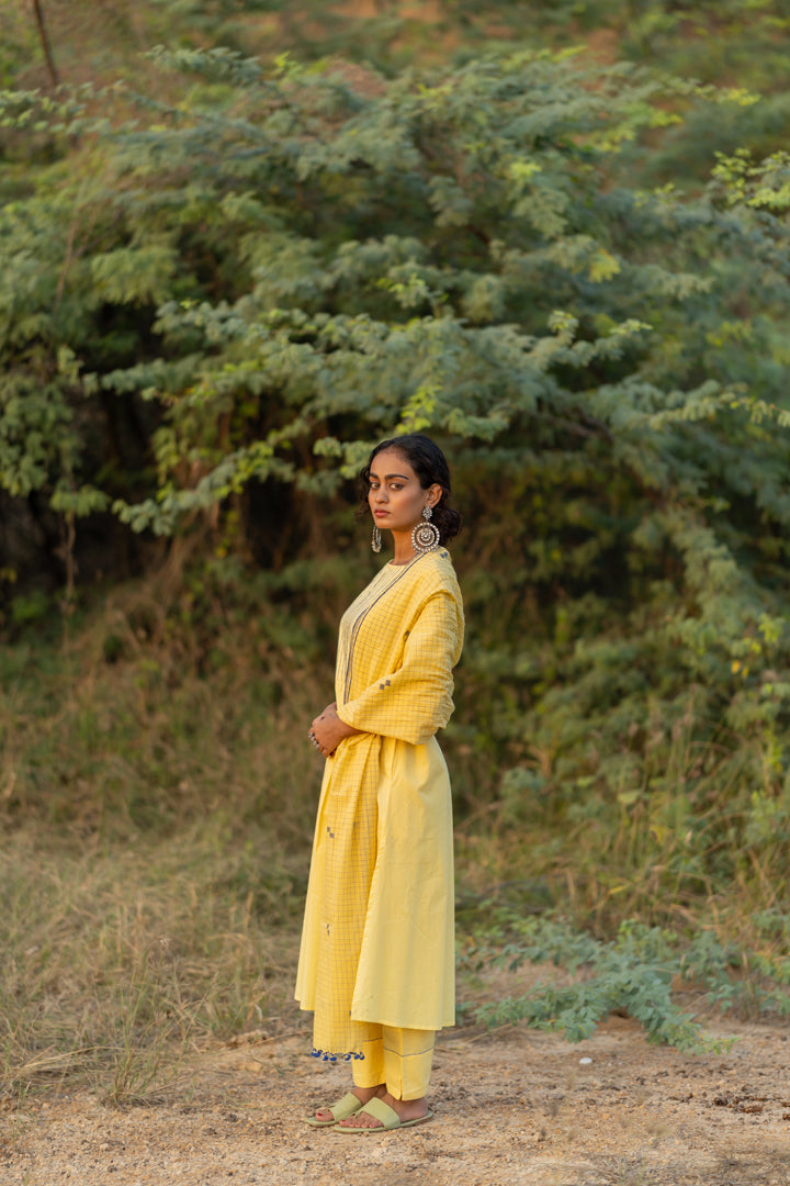 Cupcake Yellow Kurta Set