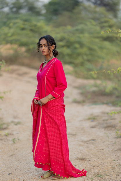 Cerise Kurta Set