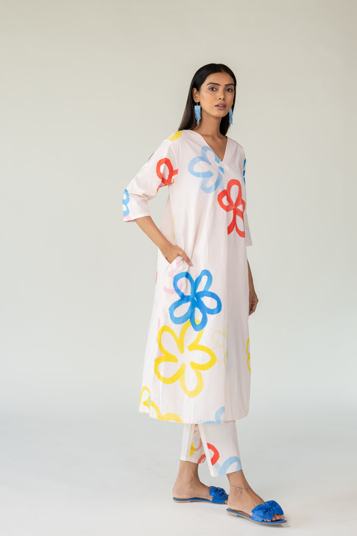 Bubble Bloom Kurta Co-Ord