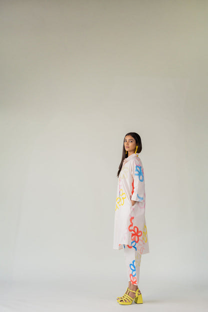 Bubble Bloom Buttondown Tunic