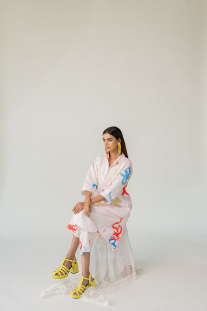 Bubble Bloom Buttondown Tunic